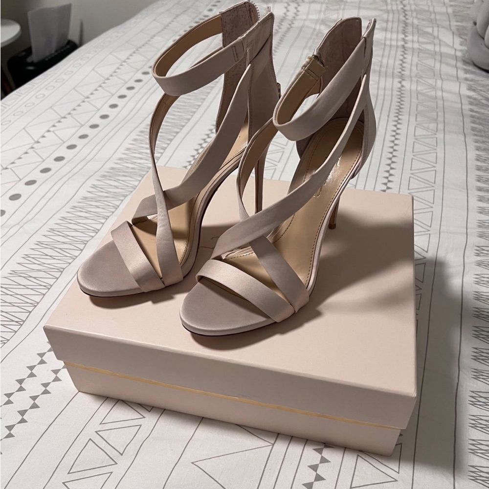 Elegant Nude Strappy Heels